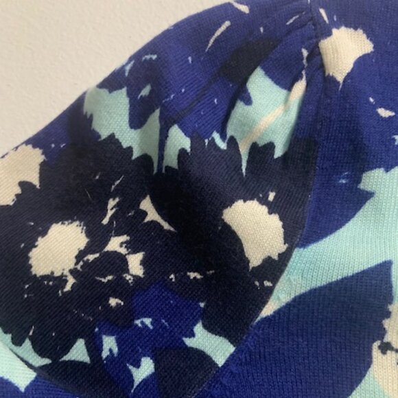 Talbots Puff Sleeve Abstract Floral Lightweight Sweater - Size S - Picture 4 of 6